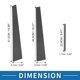 thumbnail image 3 of Ofertas Únicas 6 Pcs Moldura de Ventana del Pilar de la Puerta para Toyota Camry 02-06 Patrón de Fibra de Carbono Negro, 3 of 8