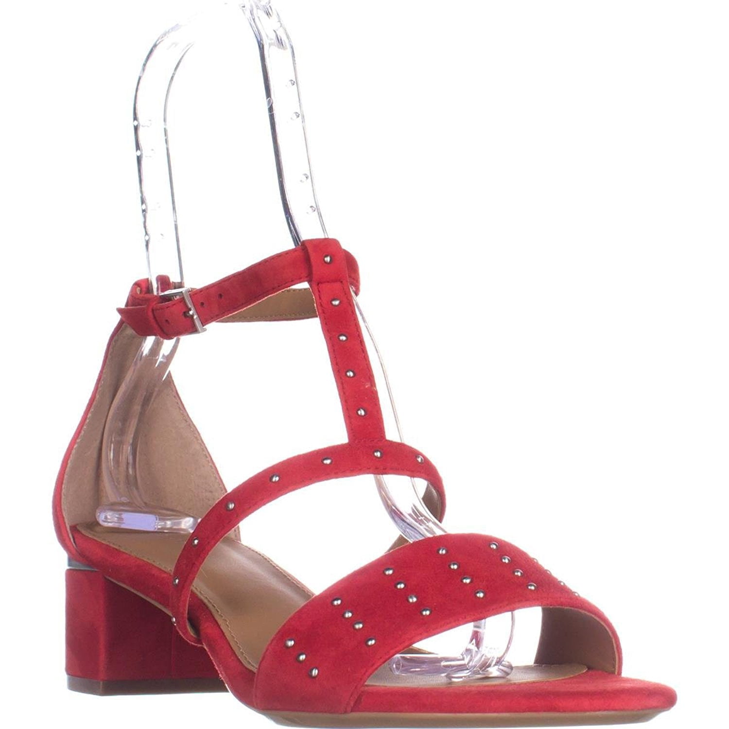 Calvin Klein Womens Divina Open Toe Ankle Strap Dorsay Pumps