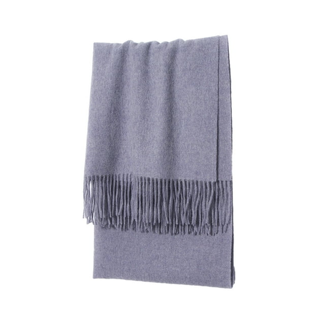 Sonducket Bufandas de lana de cordero Suaves y cómodas, ligeras y portátiles, manténgase cómodo durante todo el invierno. Bufanda de lana de Accesorios de disfraces Púrpura pálido