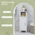 thumbnail image 4 of YYAo Bathroom Storage Cabinet, Toilet Storage Cabinet, 1-Door Freestanding Bathroom Cabinet with Open Shelf, 4 of 8