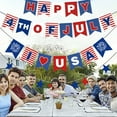 thumbnail image 4 of Qiweii American Independence Day Banner Patriotic Holiday Party Hanging Flag, 4 of 7