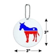 thumbnail image 6 of Democrat Donkey Liberal America Political Party Round Luggage ID Tag Card Suitcase Carry-On, 6 of 7