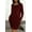 Wine, variant on Mengpipi Women's Long Sleeve Dress Crewneck Loose Casual Lightweight with Pockets, White-L(US 12-14)