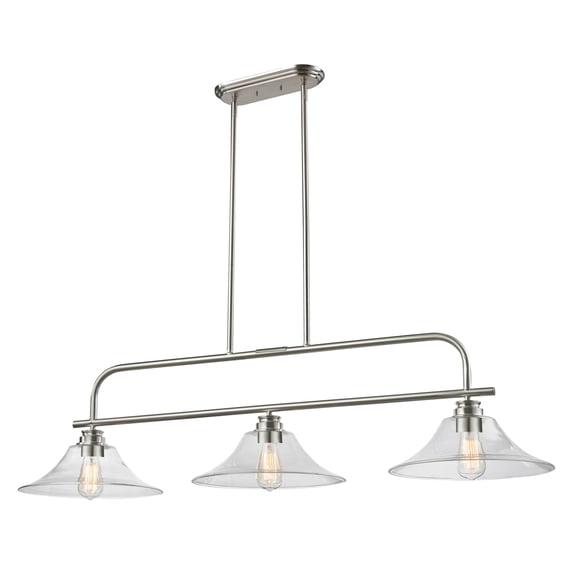 Z-Lite Annora 3 Light Island Billiard Light in Brushed Nickel