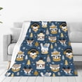 thumbnail image 1 of Balery Winter Animal Friends Manta de Felpa Suave y Acogedora – Cobija de Franela Aterciopelada para Cama, Lavable y Cálida para Sofá, Mascotas, Transpirable-80"x60", 1 of 7