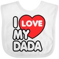 thumbnail image 3 of Inktastic I Love my Dada Boys or Girls Baby Bib, 3 of 4