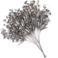 thumbnail image 3 of Artificial Silver Plants for Christmas Decor, Plastic Grass Faux Shrubs Fake Leaves Simulation Bushes for Indoor/Outdoor Decor, Table Centerpieces, Planter Filler -Silver Flowers 2 Pack, 3 of 16
