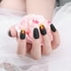 thumbnail image 4 of Juego de uñas postizas negras, 24 piezas de puntas de uñas postizas con llamas, uñas postizas con llama, uñas postizas ultra sensibles, 4 of 8