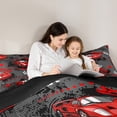 thumbnail image 5 of Castle Fairy Racing Car Twin Comforter Sets for Female Men,Speed Race Car Bedding Set, 5 of 7
