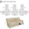 EasyGoing Recliner Sofa Cover, Reversible Couch Cover for 3 Seat
