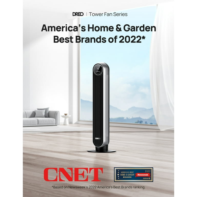 2024 Dreo Oscillating Tower Fan with Remote, High Velocity