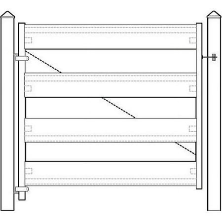 Gate Kit Ranch Style 4-rail