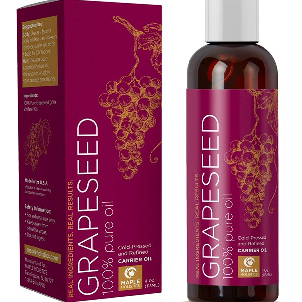 Maple Holistics Anti Aging Cold Pressed Grapeseed Oil 100 Pure Hair