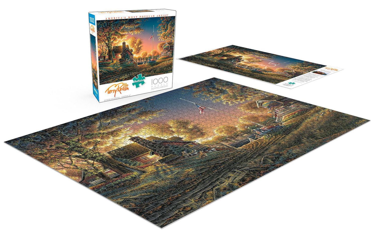 Buffalo Games Le puzzle Terry Redlin Good Evening America en 1000 pièces