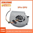 thumbnail image 1 of For MSI GE72 GE62 MS-1795 PE60 PE70 GL62 GL72 CPU Cooling Fan PAAD06015SL 3Pin 4Pin DC5V Graphics Fan New 3Pin GPU Fan, 1 of 6