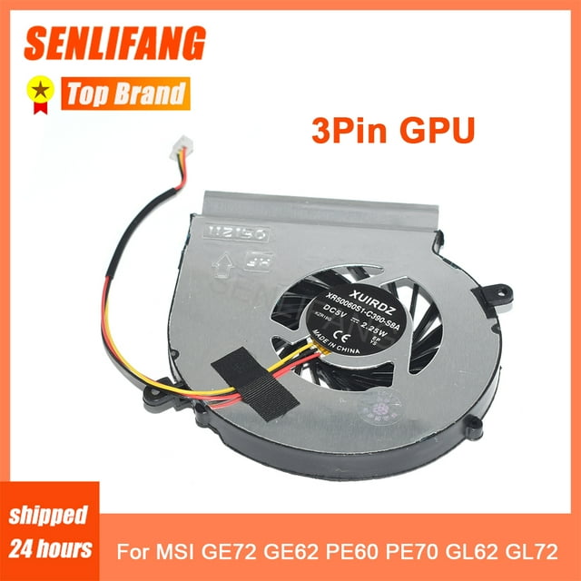 For MSI GE72 GE62 MS-1795 PE60 PE70 GL62 GL72 CPU Cooling Fan PAAD06015SL 3Pin 4Pin DC5V Graphics Fan New 3Pin GPU Fan