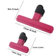 thumbnail image 2 of 18 Pack Large Chip Bag Clips, Bag Clips for Food Storage, Plastic Heavy Duty Air Tight Seal Grip for Snacks Coffee Vegetables Fruit, 3 Color 2 Size, 2 of 5
