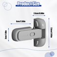 thumbnail image 4 of kurtrusly 2pcs Plastic Strong Viscosity Refrigerator Door Lock Ensures Security And Safety Safe And Convenient Gray+2pcs, 4 of 6