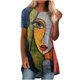 thumbnail image 1 of Blusa de manga corta con cuello redondo de verano para mujer Pompotops hkajfhjk463302, 1 of 5