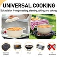 thumbnail image 4 of Alvantor 5QT Enameled Cast Iron Dutch Oven with Lid, Round Braising Pot, Oven Safe 500°F, Induction Compatible, Ceramic White, 4 of 7