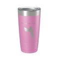 thumbnail image 1 of Seymour Lake Map Tumbler Travel Mug Insulated Laser Engraved Coffee Cup Vermont 20 oz Light Purple, 1 of 1