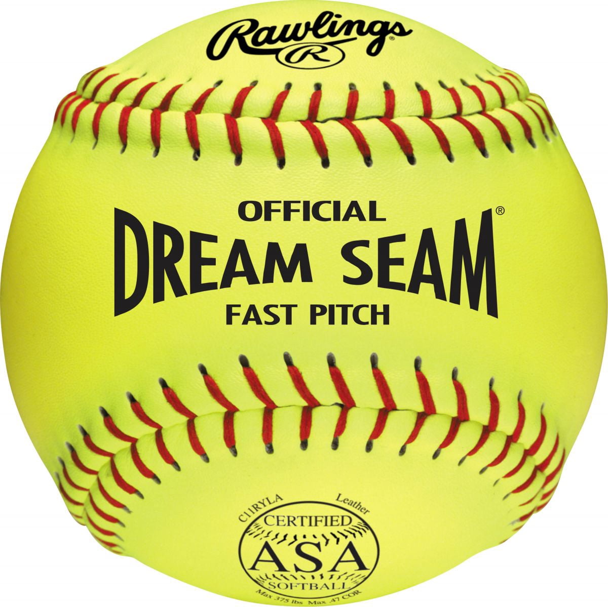 Rawlings ASA NFHS 11 inch Dream Seam High Density Cork Core Leather Softballs