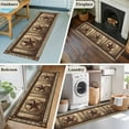thumbnail image 6 of Western Farmhouse Large Area Rugs for Bedroom Living Room, Soft Non Slip Carpet Bedside Rug, Primitive Rustic Country Retro Texas Star Rectangular Floor Cover Kitchen Accent Rug 2'x6' for Office, 6 of 9
