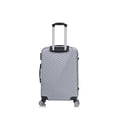 thumbnail image 3 of SWISS TRAVELLER / ABS Coque Rigide Léger Ensemble de 3 Pcs Valise Unisexe, Valise à 4 Roues Pivotantes (20”/24”/28”) - Titane Argent, 3 of 8
