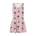 thumbnail image 5 of Dvprdro Womens Summer Tank Dress Fashion Floral Printed V Neck Sleeveless Flowy A Line Casual Loose Beach Sun Mini Dress with Pockets, 5 of 5