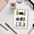 thumbnail image 3 of Bookshelf Cutting Dies Book Cat Card Making Die Stencil Carbon Steel Die Cuts Scrapbooking Embossing Template for Greeting Cards Craft Album Letter Birthday Party Invitation Envelope Decor Gray, 3 of 9