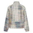 thumbnail image 6 of Jackets for Women Winter Coat Jackets Flannel Stand Collar Jacket(Abstract Textured Rug Design,Size:S-4XL), 6 of 7