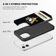 thumbnail image 2 of Apple iPhone iPhone 12 Pro (6.1) -NHL Licensed Pittsburg Penguins Team Logo on Jersey Textured Dual Layer Case, 2 of 5