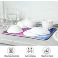 thumbnail image 7 of SKYSONIC Absorbent Dish Drying Mat Laser Lights Beams Rays Kitchen Counter Mat Protector,Reversible,Medium 18 x 16 Inches, 7 of 7