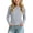 Gray, variant on Toddler Girls Long Sleeve Shirts Soft Comfy Crewneck Tops Slim Fit Warm Infant Base Layer Undershirts for Newborn 1-10 Y