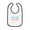 White/Black, variant on I'M THE CUTEST Baby Contrast Trim Jersey Bib