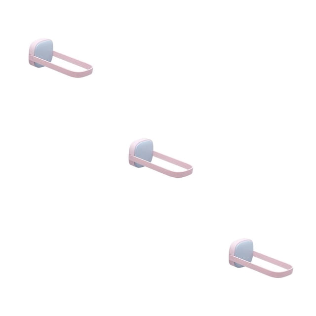 Naiovety Perchero para ropa, organizador de almacenamiento autoadhesivo para pared, soporte organizador extraíble para colgar, baño, rosa y Type1 NO1