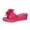 #327-Hot Pink, variant on Wowcloth Women's Floral Platform Sandals – Wedge Heel Slip-On with Thick Sole for Summer Casual Outdoor Wear