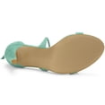 thumbnail image 5 of Sandalias con cordones de tacón Alto de Estilete Allegra K Mujer Verde Turquesa 37.5, 5 of 5