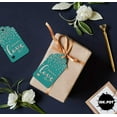 thumbnail image 4 of Inkdotpot Rose Gold Foil Paper Hang Tags Made With Love Text Favor Tags 50 Pack, 4 of 6