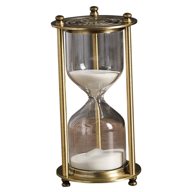 Reloj de arena retro vacío Reloj de arena con marco, hecho de + vidrio Bronce