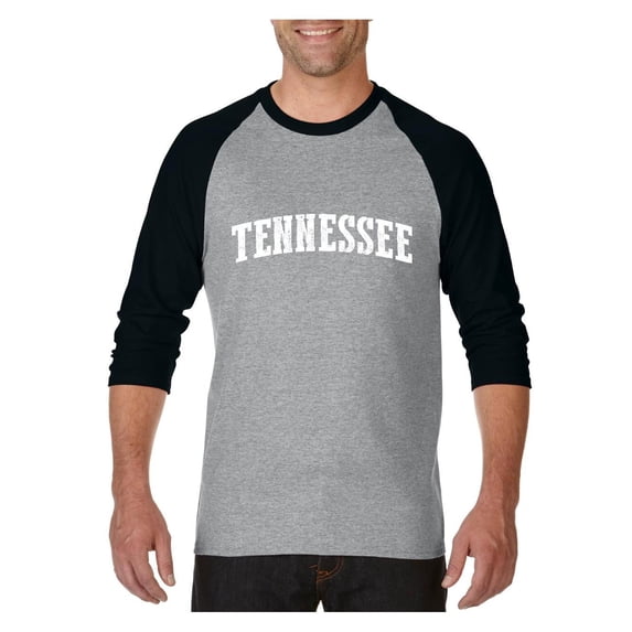 MmF - Mens Raglan Sleeve Baseball T-Shirts, up to Size 3XL - Tennessee Nashville