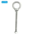 thumbnail image 3 of Uxcell M8 x 100mm Lifting Shoulder Eye Bolt Stainless Steel Lifting Ring Threaded Eyebolt with Nuts and Washers 3Pcs, 3 of 6