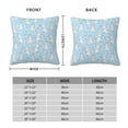 thumbnail image 2 of Yiaed Rabbit And Bird Print Pillow Covers Super Soft Decorative Square Throw Pillow Covers Case Cushion Covers for Sofa Couch Bedroom Car Decor（No pillow core）-12"x12", 2 of 7