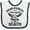 White and Navy, variant on Inktastic Handpicked for Earth by My Nana in Heaven with Angel Wings Boys or Girls Baby Bib