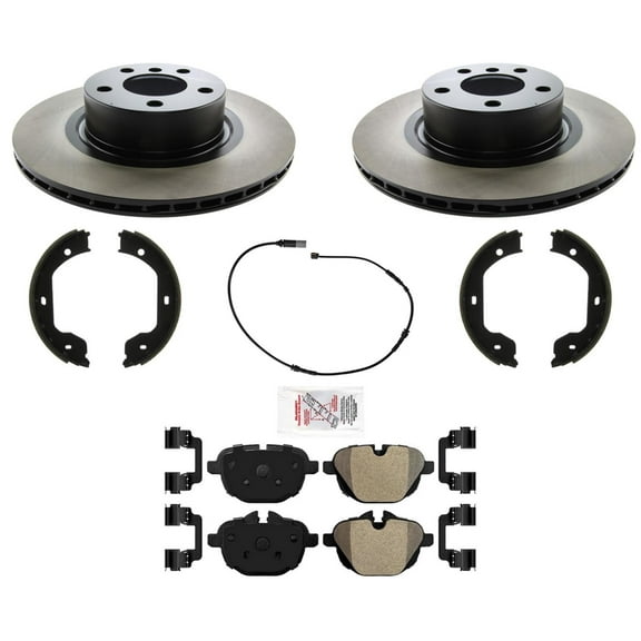 Rear Carbon Performance Disc Brake Rotors Disc Brake Pads for BMW X3 2011-2017