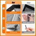 thumbnail image 2 of Winter Magnetic Thermal Insulated Door Curtain Fits Door Size 32" X 84" Insulation Cover Blanket Insulation Cloth Thicken Cotton as Privacy Temporary to Soundproof, 2 of 7