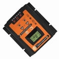 thumbnail image 2 of Controlador de carga solar de versión corta, 12 V/24 V, 50 A, PWM y MPPT, regulador de batería de panel solar, pantalla LCD con doble puerto USB, 2 of 14
