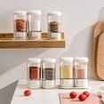 thumbnail image 3 of Zshan Measuring spice cans and bottles, pressure type salt control bottles, moisture-proof measuring pepper can set for kitchen, seasoning bottles, rotating sealed salt cans for sugar, salt , pepper a, 3 of 5