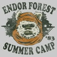 thumbnail image 2 of Men's Star Wars Ewok Summer Camp Sweatshirt Athletic Heather Small, 2 of 4