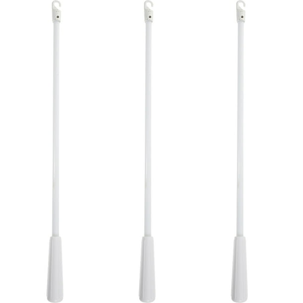 BRIGHTFUFU 3 uds varillas ciegas de fibra de vidrio varillas de tracción de cortina de rejilla Vertical accesorios de cortina